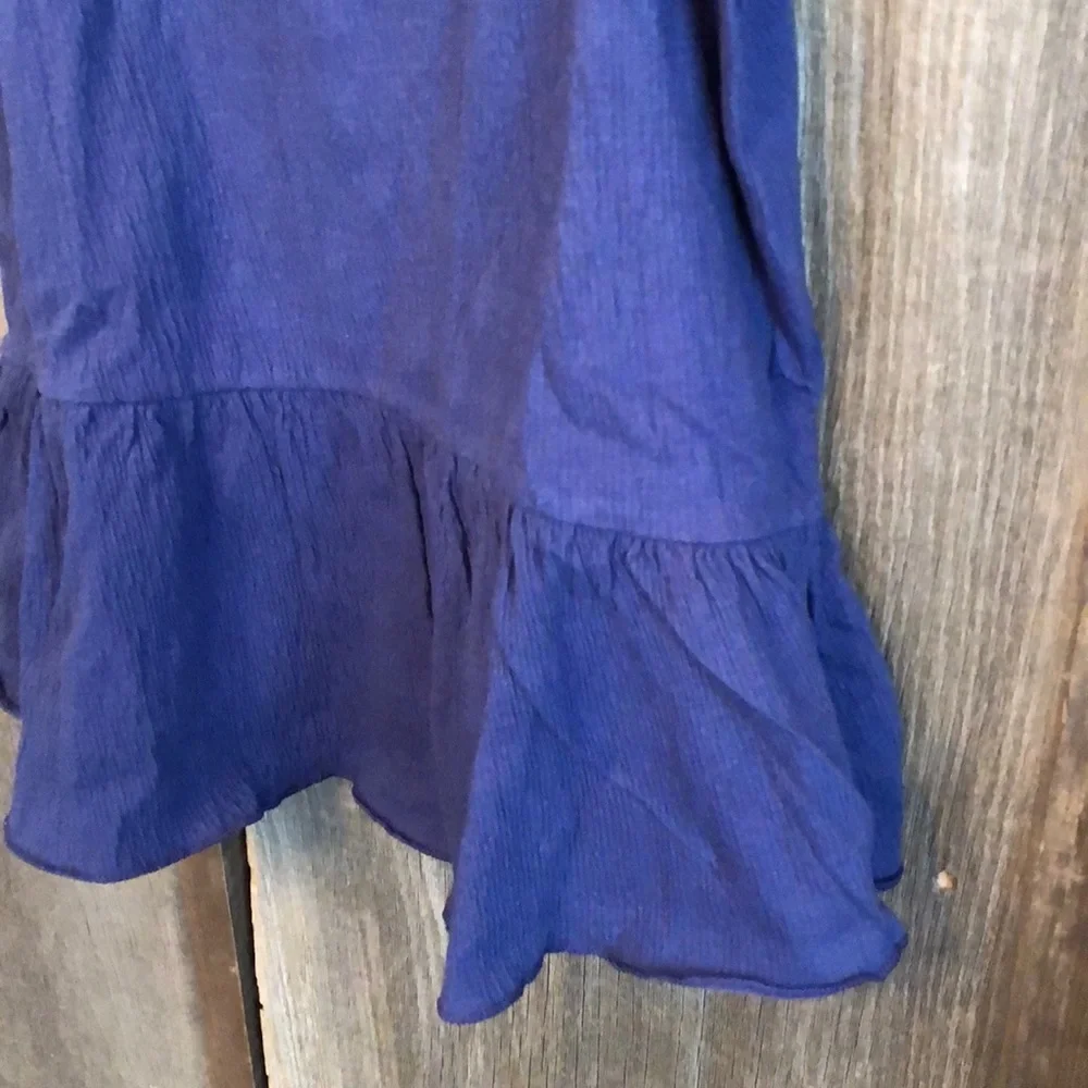 Old Navy Peplum Cami Tank Blue Large 10 12